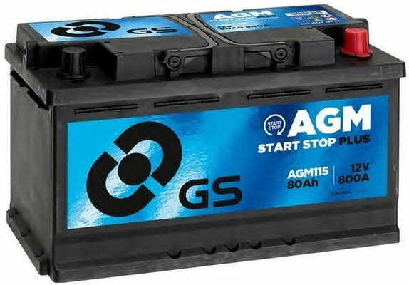 Gs AGM115 Battery Gs 12V 80AH 800A(EN) R+ AGM115: Buy near me in Poland at 2407.PL - Good price!