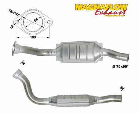 Magnaflow 80966D Каталізатор 80966D: Приваблива ціна - Купити у Польщі на 2407.PL!