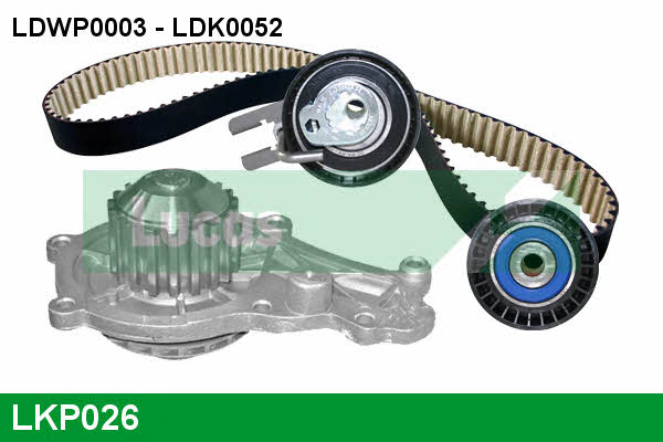 Lucas engine drive LKP026 TIMING BELT KIT WITH WATER PUMP LKP026: Buy near me in Poland at 2407.PL - Good price!