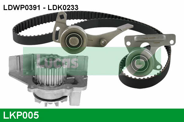 Lucas engine drive LKP005 TIMING BELT KIT WITH WATER PUMP LKP005: Buy near me in Poland at 2407.PL - Good price!