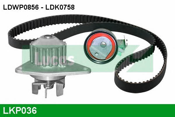 Lucas engine drive LKP036 TIMING BELT KIT WITH WATER PUMP LKP036: Buy near me in Poland at 2407.PL - Good price!