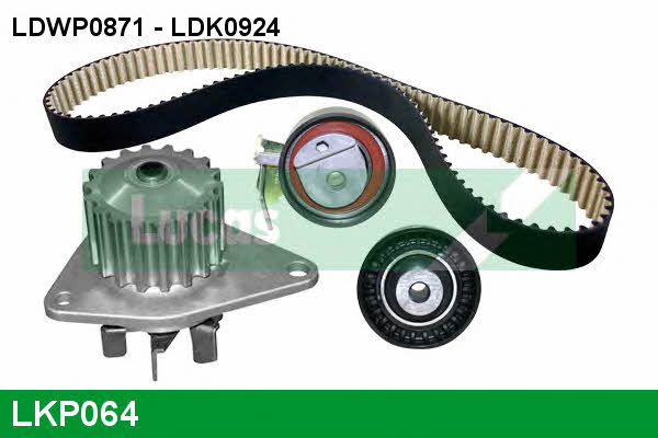 Lucas engine drive LKP064 TIMING BELT KIT WITH WATER PUMP LKP064: Buy near me in Poland at 2407.PL - Good price!