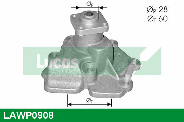 Lucas engine drive LAWP0908 Помпа водяная LAWP0908: Отличная цена - Купить в Польше на 2407.PL!