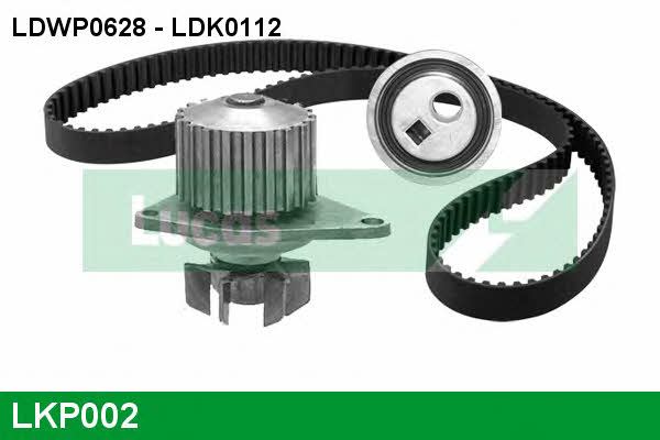 Lucas engine drive LKP002 TIMING BELT KIT WITH WATER PUMP LKP002: Buy near me in Poland at 2407.PL - Good price!