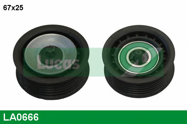 Lucas engine drive LA0666 V-ribbed belt tensioner (drive) roller LA0666: Buy near me in Poland at 2407.PL - Good price!