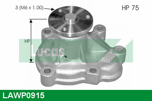 Lucas engine drive LAWP0915 Water pump LAWP0915: Buy near me in Poland at 2407.PL - Good price!