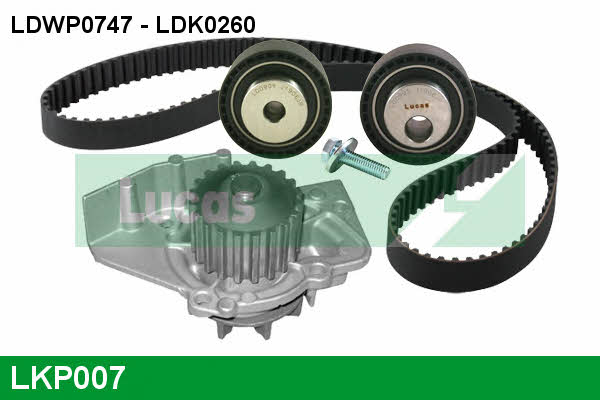 Lucas engine drive LKP007 Ремінь ГРМ, комплект з водяним насосом LKP007: Приваблива ціна - Купити у Польщі на 2407.PL!