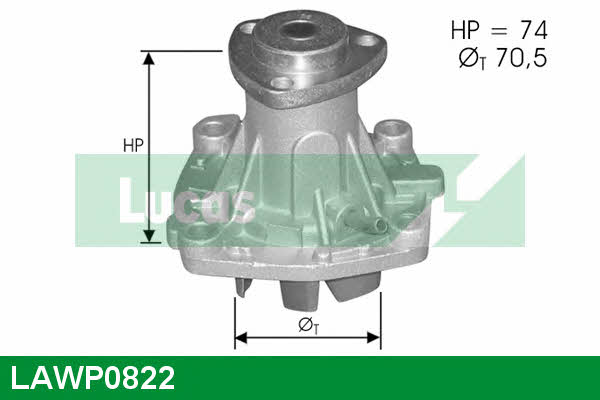 Lucas engine drive LAWP0822 Pompa wodna LAWP0822: Atrakcyjna cena w Polsce na 2407.PL - Zamów teraz!