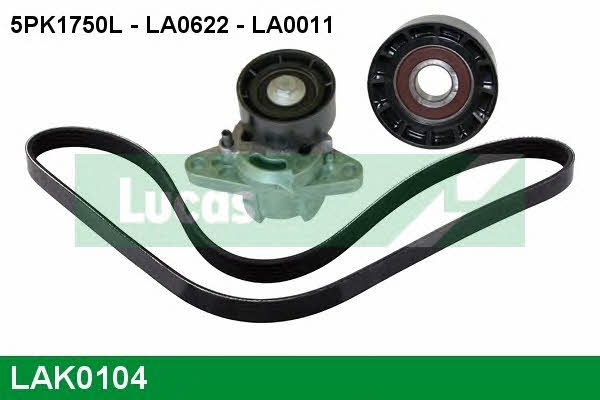 Lucas engine drive LAK0104 Drive belt kit LAK0104: Buy near me in Poland at 2407.PL - Good price!