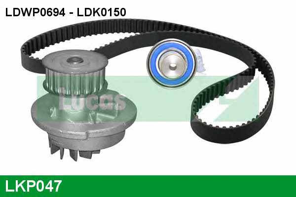 Lucas engine drive LKP047 TIMING BELT KIT WITH WATER PUMP LKP047: Buy near me in Poland at 2407.PL - Good price!