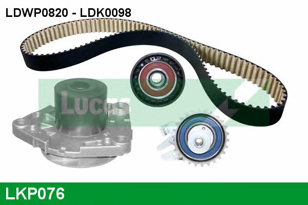 Lucas engine drive LKP076 TIMING BELT KIT WITH WATER PUMP LKP076: Buy near me in Poland at 2407.PL - Good price!