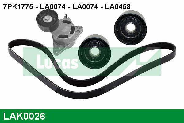 Lucas engine drive LAK0026 Drive belt kit LAK0026: Buy near me at 2407.PL in Poland at an Affordable price!