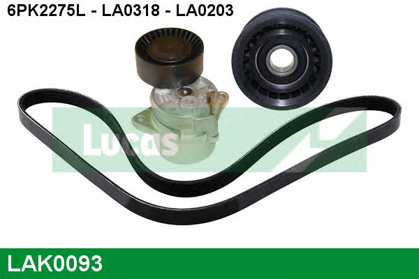 Lucas engine drive LAK0093 Drive belt kit LAK0093: Buy near me in Poland at 2407.PL - Good price!