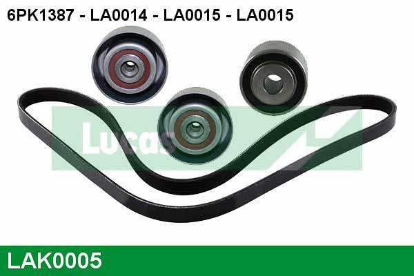  LAK0005 Drive belt kit LAK0005: Buy near me in Poland at 2407.PL - Good price!