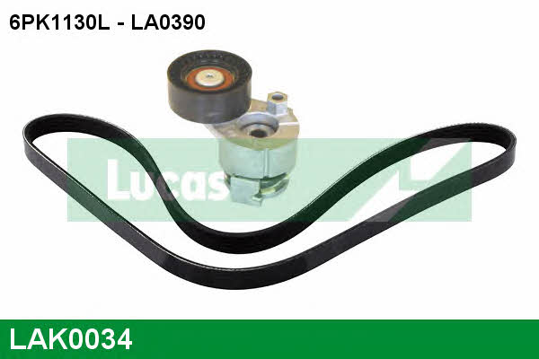  LAK0034 Drive belt kit LAK0034: Buy near me in Poland at 2407.PL - Good price!