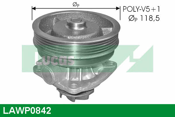 Lucas engine drive LAWP0842 Water pump LAWP0842: Buy near me in Poland at 2407.PL - Good price!
