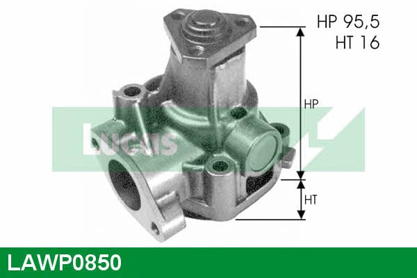 Lucas engine drive LAWP0850 Water pump LAWP0850: Buy near me in Poland at 2407.PL - Good price!