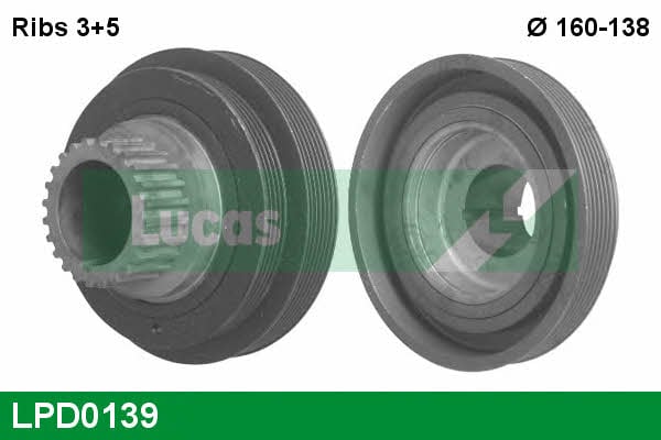 Lucas engine drive LPD0139 Pulley crankshaft LPD0139: Buy near me in Poland at 2407.PL - Good price!