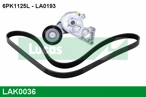  LAK0036 Drive belt kit LAK0036: Buy near me in Poland at 2407.PL - Good price!