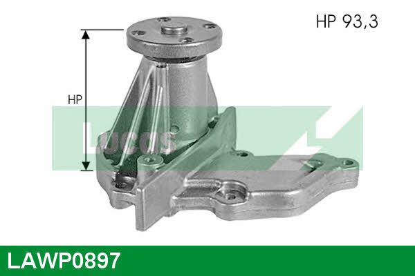Lucas engine drive LAWP0897 Water pump LAWP0897: Buy near me in Poland at 2407.PL - Good price!