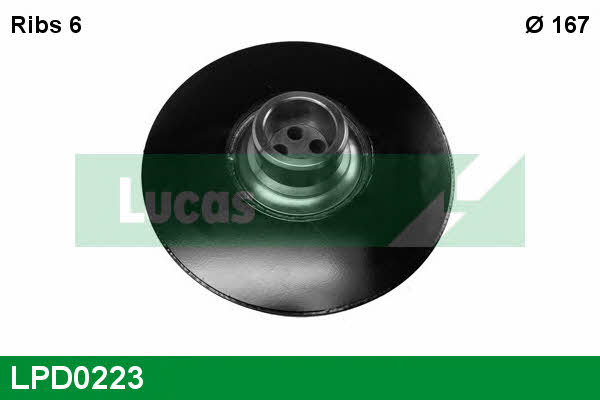Lucas engine drive LPD0223 Pulley crankshaft LPD0223: Buy near me in Poland at 2407.PL - Good price!