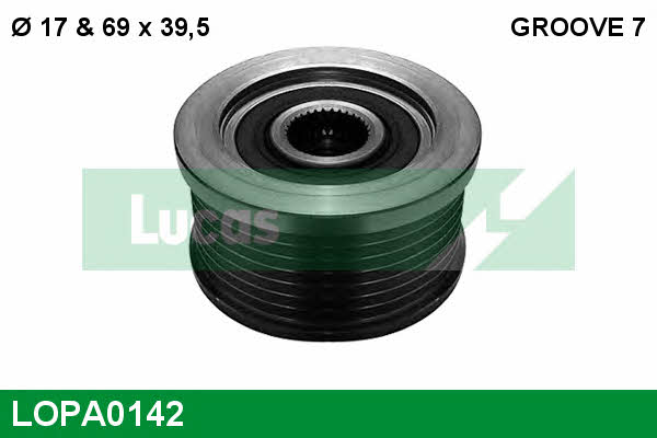 Lucas engine drive LOPA0142 Freewheel clutch, alternator LOPA0142: Buy near me in Poland at 2407.PL - Good price!