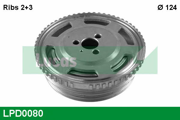 Lucas engine drive LPD0080 Pulley crankshaft LPD0080: Buy near me in Poland at 2407.PL - Good price!