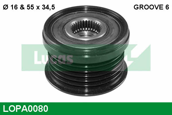 Lucas engine drive LOPA0080 Freewheel clutch, alternator LOPA0080: Buy near me at 2407.PL in Poland at an Affordable price!