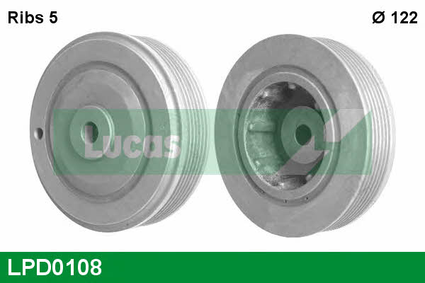 Lucas engine drive LPD0108 Pulley crankshaft LPD0108: Buy near me in Poland at 2407.PL - Good price!