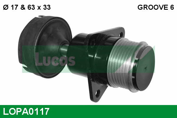 Lucas engine drive LOPA0117 Муфта обгонная генератора LOPA0117: Отличная цена - Купить в Польше на 2407.PL!