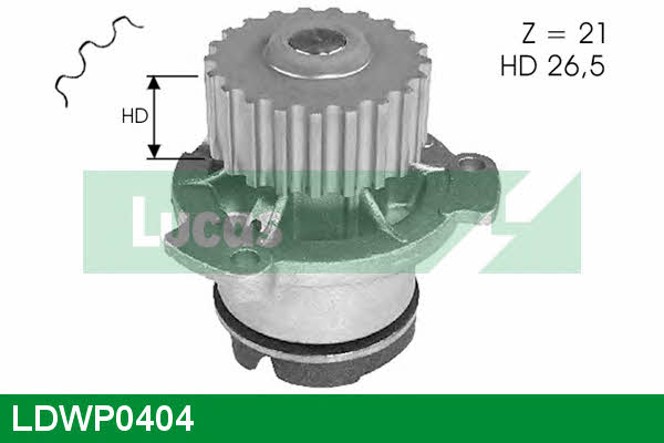 Lucas engine drive LDWP0404 Water pump LDWP0404: Buy near me in Poland at 2407.PL - Good price!