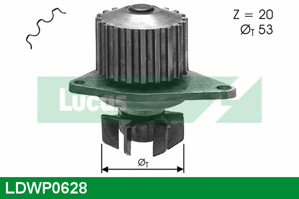 Lucas engine drive LDWP0628 Pompa wodna LDWP0628: Atrakcyjna cena w Polsce na 2407.PL - Zamów teraz!