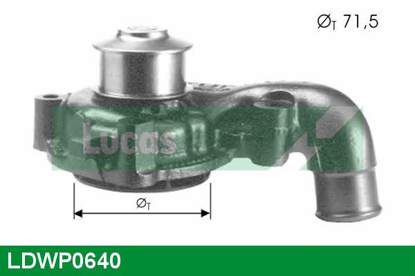 Lucas engine drive LDWP0640 Water pump LDWP0640: Buy near me in Poland at 2407.PL - Good price!