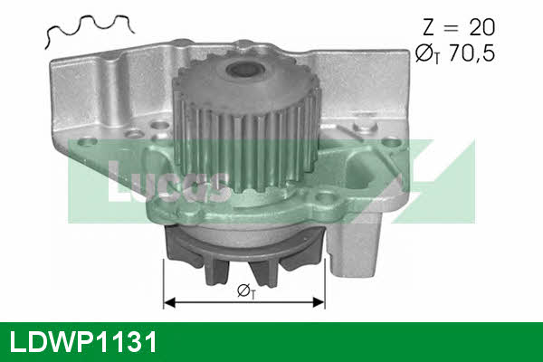 Lucas engine drive LDWP1131 Water pump LDWP1131: Buy near me in Poland at 2407.PL - Good price!