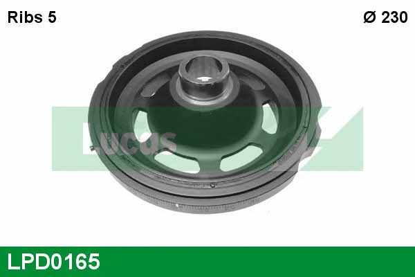 Lucas engine drive LPD0165 Pulley crankshaft LPD0165: Buy near me in Poland at 2407.PL - Good price!