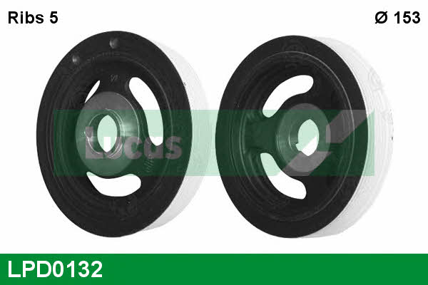 Lucas engine drive LPD0132 Pulley crankshaft LPD0132: Buy near me in Poland at 2407.PL - Good price!