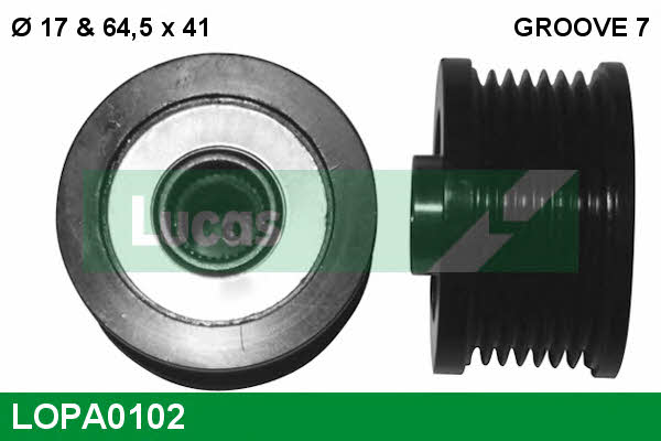Lucas engine drive LOPA0102 Freewheel clutch, alternator LOPA0102: Buy near me in Poland at 2407.PL - Good price!
