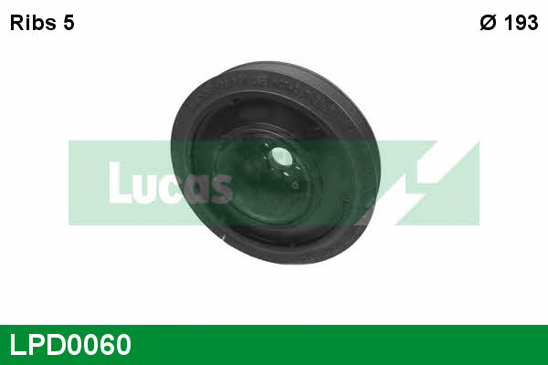 Lucas engine drive LPD0060 Pulley crankshaft LPD0060: Buy near me in Poland at 2407.PL - Good price!
