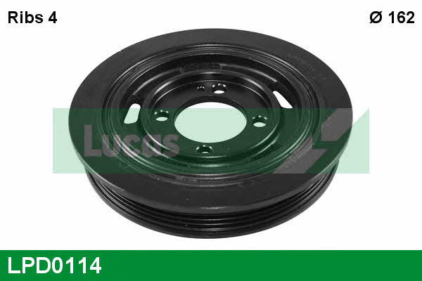 Lucas engine drive LPD0114 Pulley crankshaft LPD0114: Buy near me in Poland at 2407.PL - Good price!