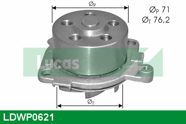Lucas engine drive LDWP0621 Water pump LDWP0621: Buy near me at 2407.PL in Poland at an Affordable price!