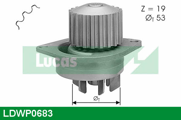 Lucas engine drive LDWP0683 Помпа водяная LDWP0683: Отличная цена - Купить в Польше на 2407.PL!