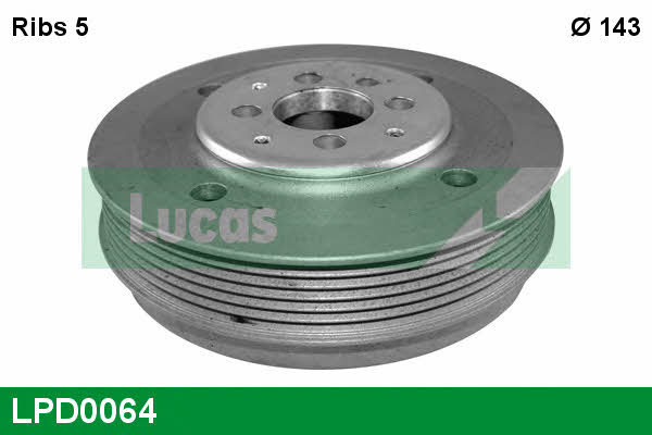 Lucas engine drive LPD0064 Pulley crankshaft LPD0064: Buy near me in Poland at 2407.PL - Good price!