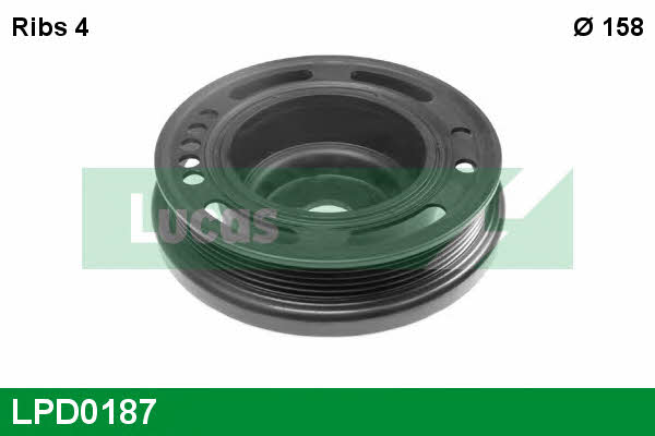 Lucas engine drive LPD0187 Pulley crankshaft LPD0187: Buy near me in Poland at 2407.PL - Good price!