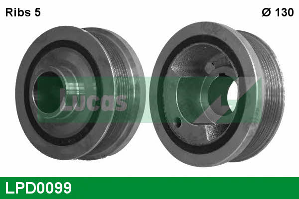 Lucas engine drive LPD0099 Шкив коленчатого вала LPD0099: Отличная цена - Купить в Польше на 2407.PL!
