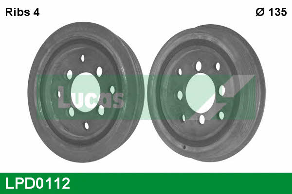 Lucas engine drive LPD0112 Pulley crankshaft LPD0112: Buy near me in Poland at 2407.PL - Good price!