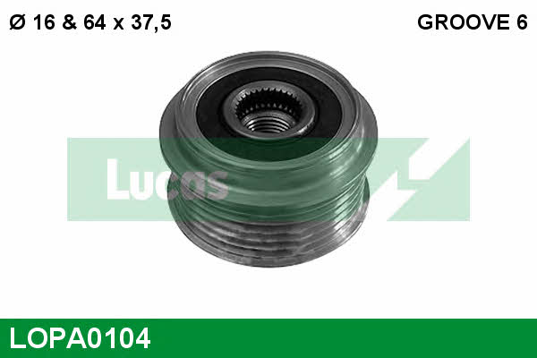 Lucas engine drive LOPA0104 Freewheel clutch, alternator LOPA0104: Buy near me in Poland at 2407.PL - Good price!