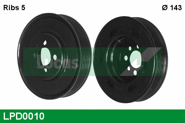 Lucas engine drive LPD0010 Pulley crankshaft LPD0010: Buy near me in Poland at 2407.PL - Good price!