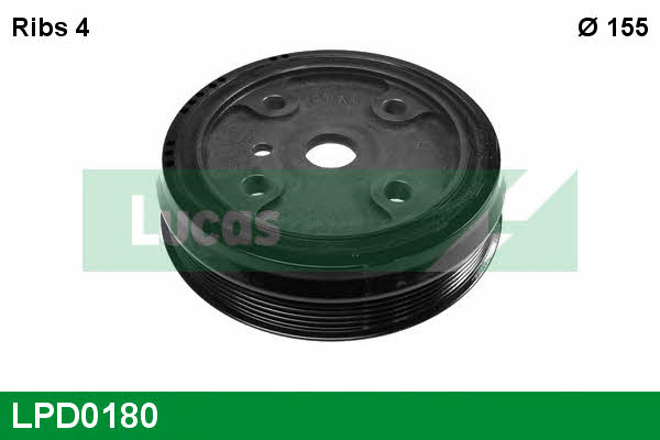 Lucas engine drive LPD0180 Pulley crankshaft LPD0180: Buy near me in Poland at 2407.PL - Good price!