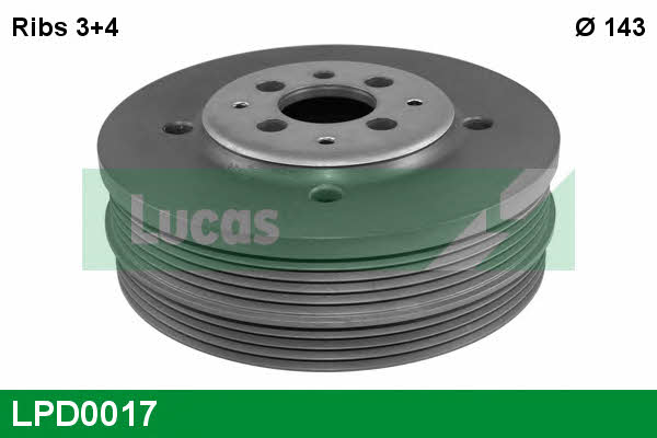 Lucas engine drive LPD0017 Pulley crankshaft LPD0017: Buy near me in Poland at 2407.PL - Good price!