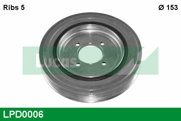 Lucas engine drive LPD0006 Pulley crankshaft LPD0006: Buy near me at 2407.PL in Poland at an Affordable price!